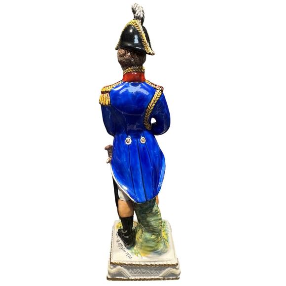 Naples Capodimonte Italy Antique 1842 Napoleonic General Porcelain 9" Figurine - Picture 4 of 9